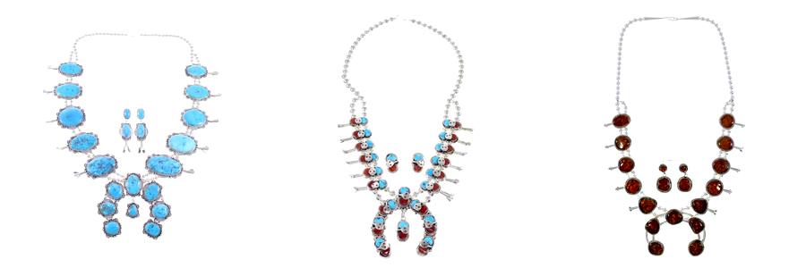 Native American Squash Blossom Necklaces